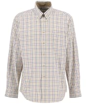 Men's Barbour Sporting Tattersall Shirt - Long Sleeve - Copper