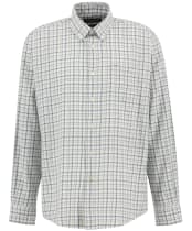 Men's Barbour Ashton Regular Tattersall Shirt - Mallard Green