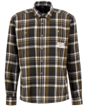 Men's Barbour Hanley Relaxed Checked Shirt - Olive