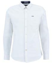 Men's Barbour Marsden Tailored Oxford Shirt - Bright White