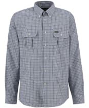 Men's Barbour Fenn Regular Thermo Weave Gingham Shirt - Mallard Green