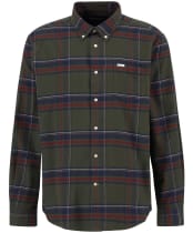 Men's Barbour Dogwood Regular Checked Shirt - Olive