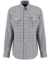 Men's Barbour Panwell Thermo Weave Regular Checked Shirt - Navy