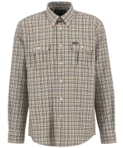 Men's Barbour Panwell Thermo Weave Regular Checked Shirt - Olive