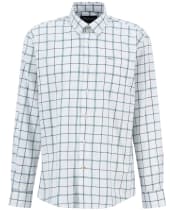 Men's Barbour Deepfell Regular Tattersal Shirt - Mallard Green