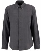 Men's Barbour Tamish Regular Herringbone Shirt - Grey Marl