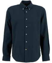 Men's Barbour Tamish Regular Herringbone Shirt - Navy