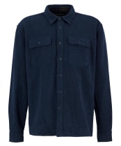 Men's Barbour Baystone Relaxed Twill Shirt - Navy