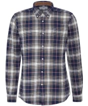 Men's Barbour Whernside Tailored Checked Shirt - Navy