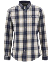 Men's Barbour Sillwith Tailored Checked Shirt - Ecru