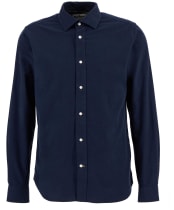 Men's Barbour Runnymede Tailored Micro Cord Shirt - Navy