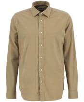 Men's Barbour Runnymede Tailored Micro Cord Shirt - Stone