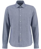 Men's Barbour Elmfield Jacquard Tailored Shirt - Navy