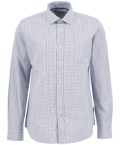 Men's Barbour Carlton Tattersall Tailored Shirt - Navy
