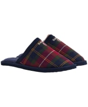 Men's Barbour Everitt Tartan Mule Slipper - Winterberry Tartan