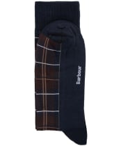 Men's Barbour Blyth Socks - Midnight Oak Tartan