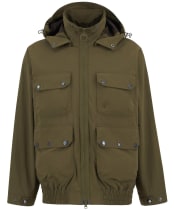 Men's Barbour Re-Engineered Hooded Showerproof Flight Bedale Jacket - Beech
