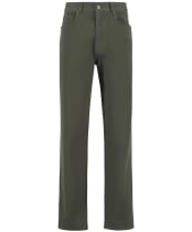 Men's Barbour Washed Stretch Twill Regular Fit Trouser - Forest