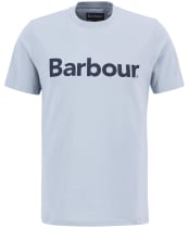 Men's Barbour Logo Tee - Mineral Blue