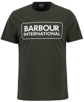 Men's Barbour International Essential Large Logo T-Shirt - Sage / White