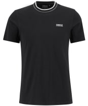 Men's Barbour International Buxton Tipped Cotton T-Shirt - Black 2
