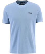 Men's Barbour International Seb Textured T-Shirt - Cool Blue