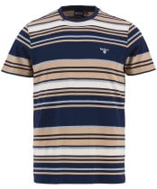 Men's Barbour Aickmen Tailored Striped T-Shirt - Navy