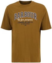 Men's Barbour Fort Relaxed Graphic T-Shirt - Bronze Brown