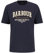 Men's Barbour Fort Relaxed Graphic T-Shirt - Dark Navy