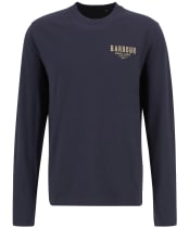 Men's Barbour Redford Long Sleeve Relaxed T-Shirt - Dark Navy