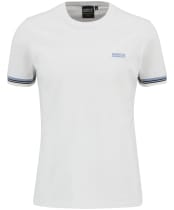 Men's Barbour International Bruce Tipped Cuff T-Shirt - White