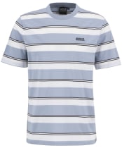 Men's Barbour International Bruce Striped T-Shirt - Cool Blue