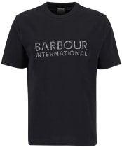 Men's Barbour International Bertie Logo T-Shirt - Black