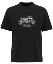 Men's Barbour International Topher Motorbike T-Shirt - Black