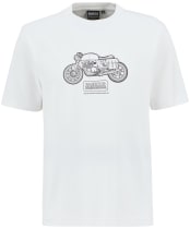 Men's Barbour International Morris Motorbike Graphic T-Shirt - Whisper White