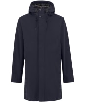 Men's Barbour Hooded Lorden Waterproof Mac - Navy