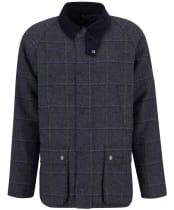 Men's Barbour Bedale Check Wool Jacket - Blue