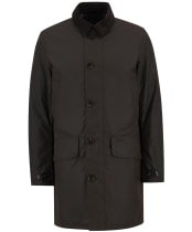 Men’s Barbour Waxed Mac - DARK BROWN/MIDNI