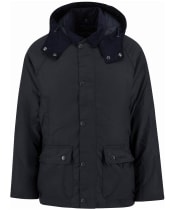 Men's Barbour Modern Beaufort Waxed Jacket - Navy / Midnight Oak