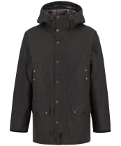 Men's Barbour Reel Waxed Parka - Sage
