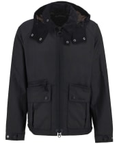 Men's Barbour Re-Engineered Bardon Spey Waxed Jacket - Black