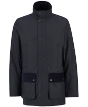 Men's Barbour Modern Border Wax Jacket - Navy
