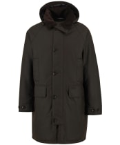 Men's Barbour Beaudale Wax Trench Coat - Dark Brown