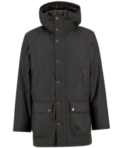 Men's Barbour Bedale Wax Parka - Olive