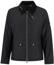 Men's Barbour International Marker Waxed Jacket - Black