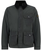 Men's Barbour International Drifter Washed Waxed Jacket - Sage