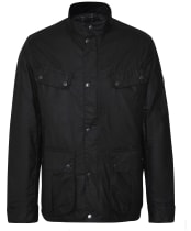 Men's Barbour International Dukeley Wax Jacket - Black