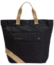 Barbour Transport 3 Way Backpack / Tote Bag - Black / Modern Tartan