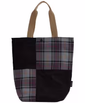 Barbour Transport Patchwork Tote Bag - Black / Modern Tartan