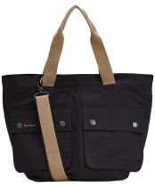 Barbour Transport Carry All Tote Bag - Black / Modern Tartan